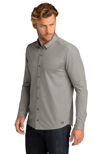 OGIO Code Stretch Long Sleeve Button-Up - Image 4