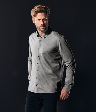 OGIO Code Stretch Long Sleeve Button-Up - Image 5