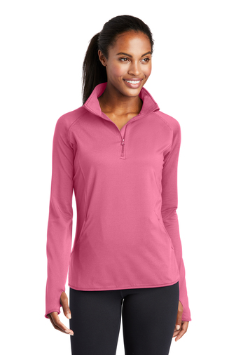 Sport-Tek® Ladies Sport-Wick® Stretch 1/4-Zip Pullover